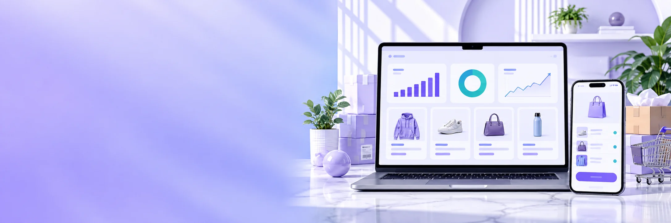 Tulittle ecommerce dashboard and mobile storefront